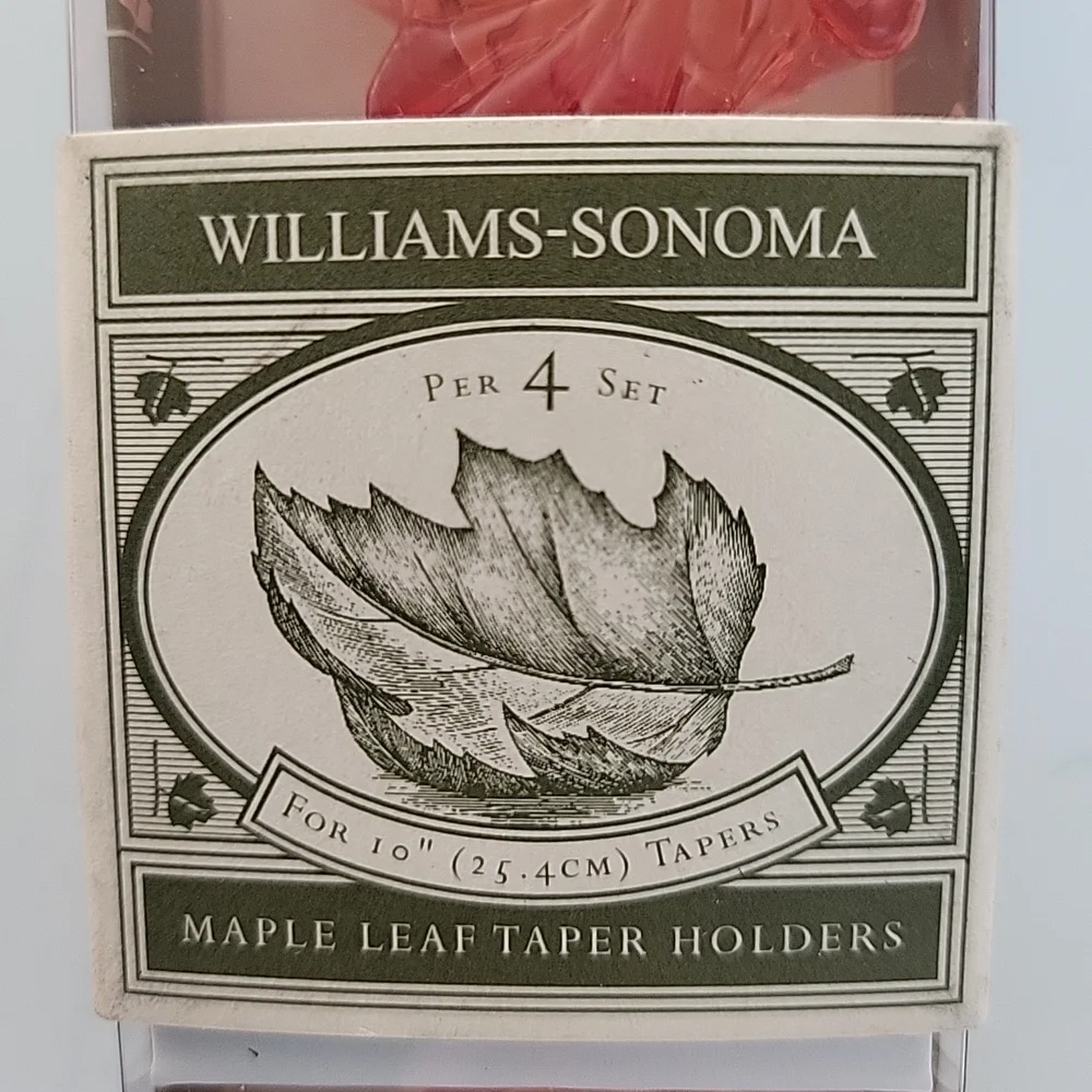 Williams-Sonoma Maple Leaf Taper Holders
